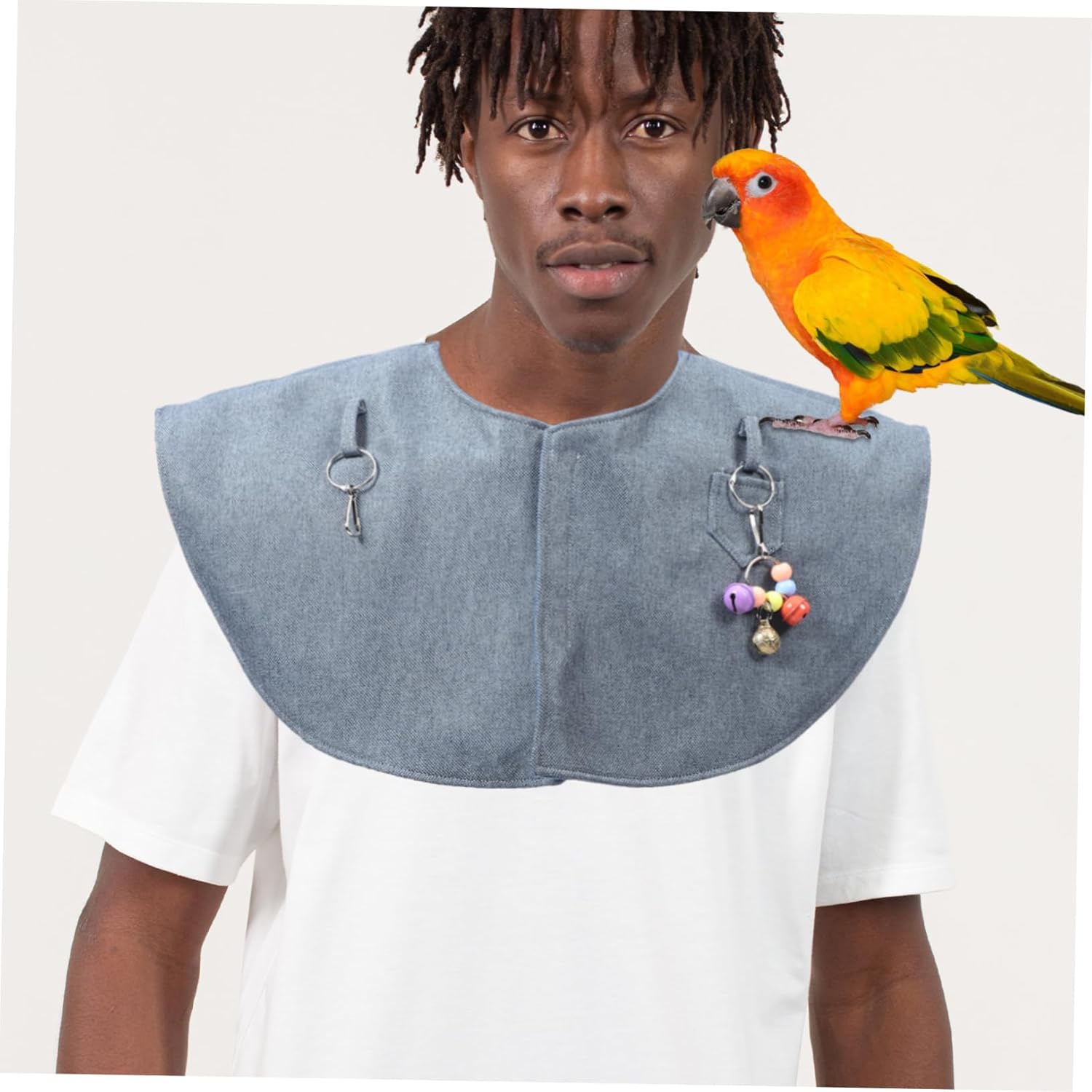 LIOOBO Parrot Training Shoulder Pad Cotton Shoulder Protector Cape Parrot Scratch