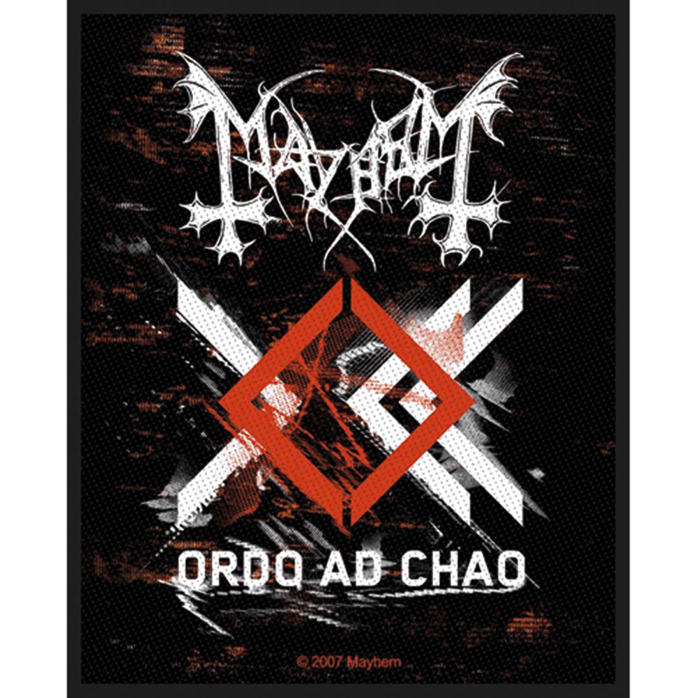 Amazon.com: Mayhem Ordo Ad Chao Album Art Patch Black Metal Music