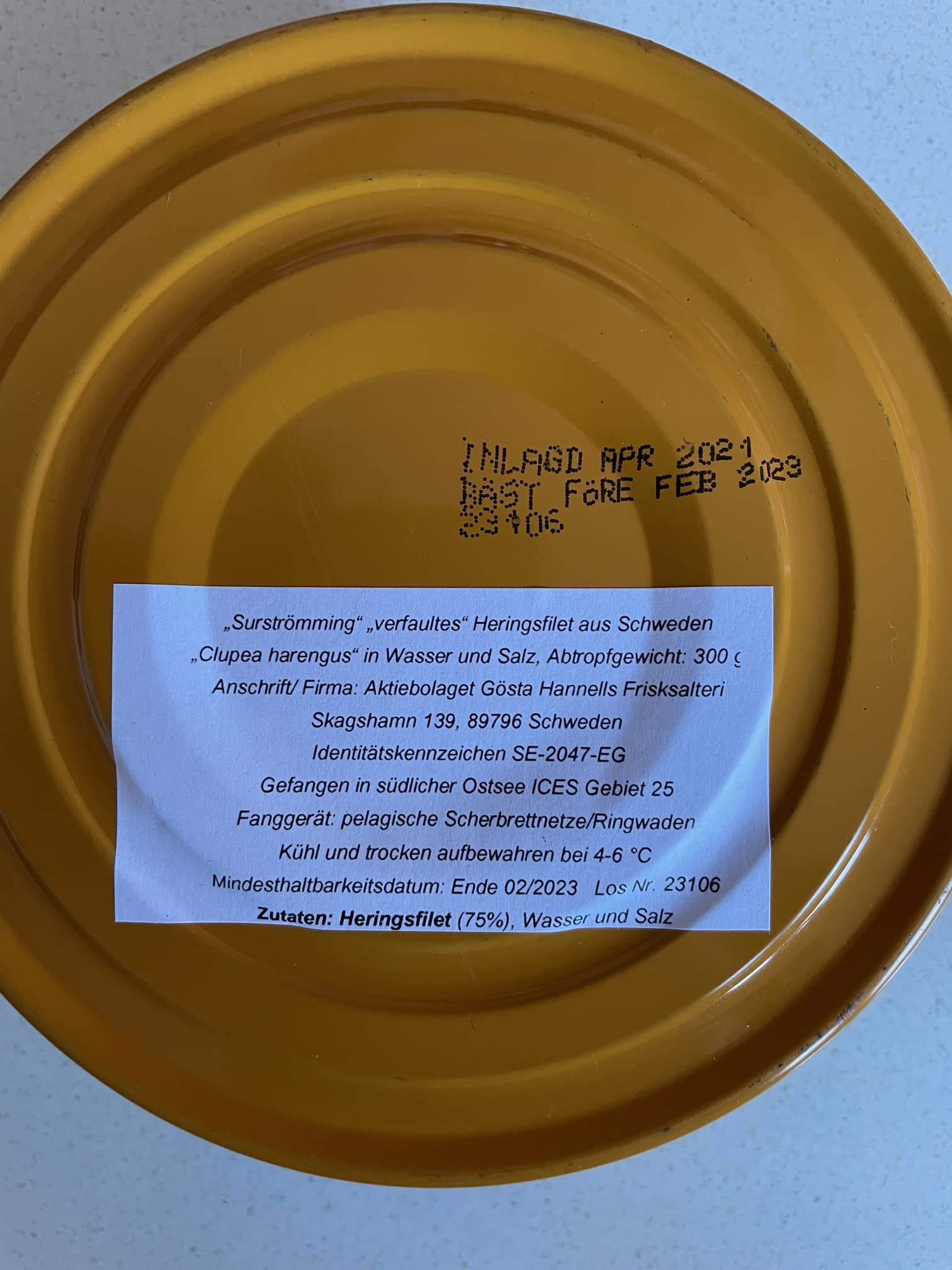 Amazon | Roda Ulven Surstromming シュールストレミング 300g