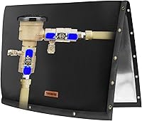 Vista 9 de Cubierta de aislamiento de tubería de prevención de reflujo de apertura de 2 vías (5 °F) – Cubierta de válvula de riego – Cubierta de bomba de pozo