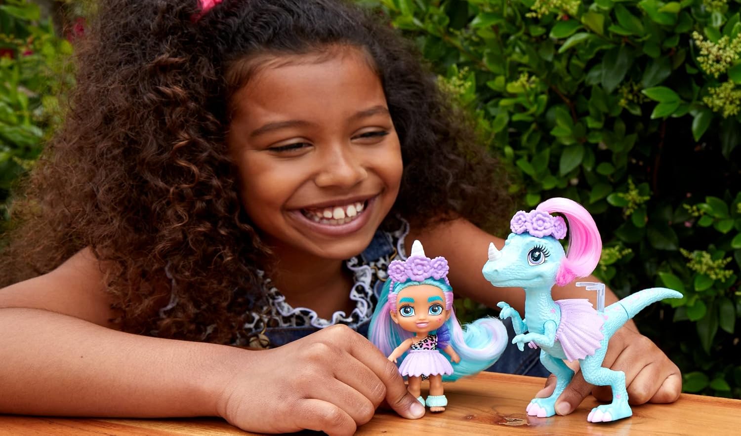 Cave Club Cave Tots Unicorn Tot Doll (Approximately 3.5 Inch) Small Doll with Dinosaur & Blue Hair, Wearing Outfit & Accessories - Image 3