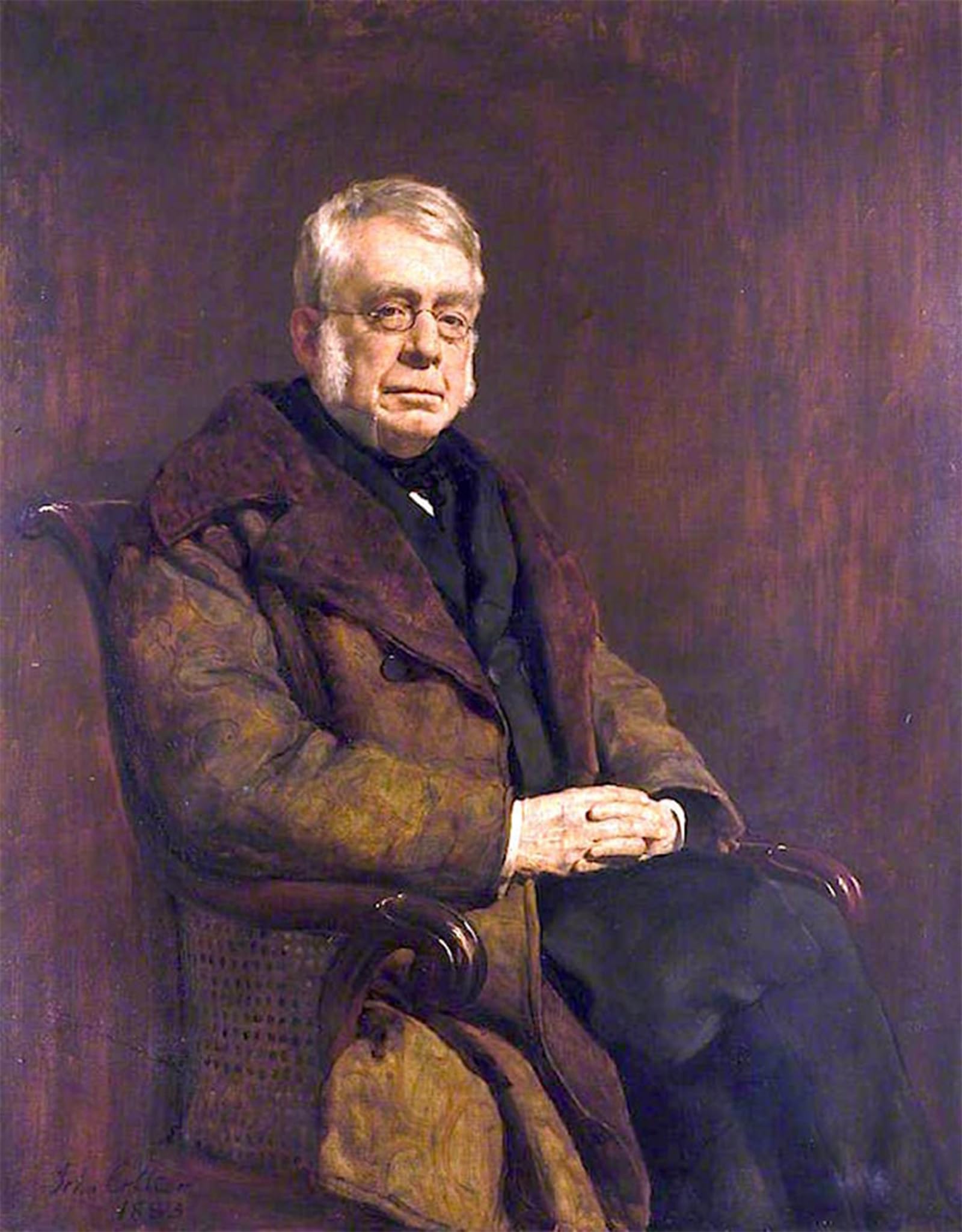 ARTXLXXBN Famous Painting Canvas Artwork Graffiti Print Sir George Biddell Airy by John Collier Portrait Canvas Image for Home Decor 60x90cm