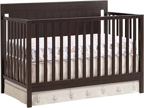 Vista 30 de Oxford Baby Lazio Cuna convertible 4 en 1, gris paloma, certificado GreenGuard Gold Gris (Dove Gray)