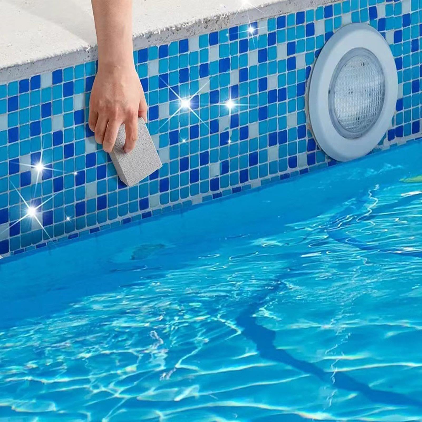 Pumeks do szorowania, odplamiacz płytek basenowych, głęboko czyszczący | blok do czyszczenia spa, gumka do czyszczenia betonu, usuwanie z twardej wody, narzędzie do czyszczenia gospodarstwa