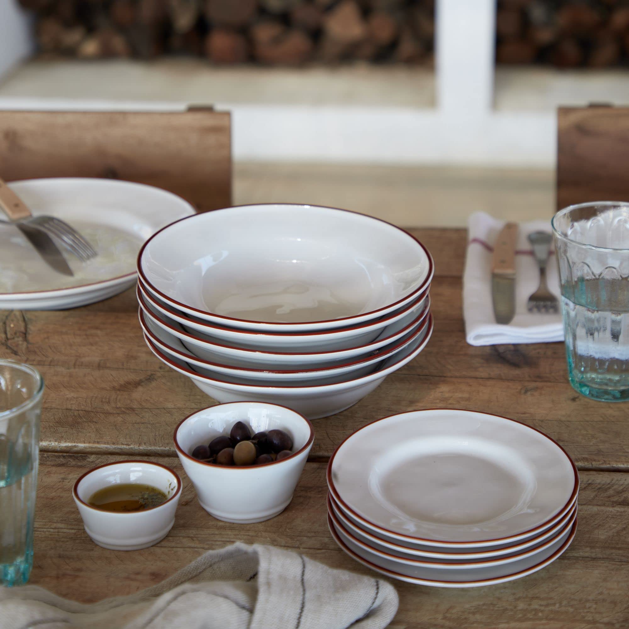 costa nova お皿8点セット Amazon.com | Costa Nova Ceramic Stoneware 6'' Bread Plate - Beja
