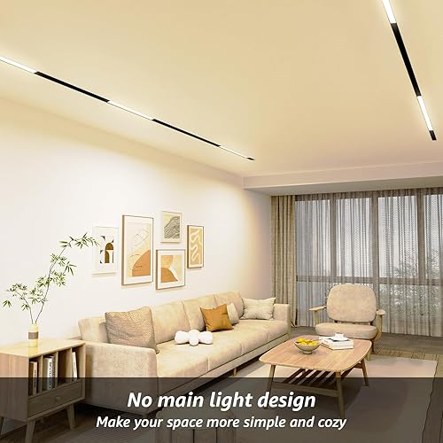 Miniatura 5 de SCON Cabezal de lámpara de inundación LED lineal CCT ajustable de 15 W, paquete de 2 unidades, cabezal magnético de 24 V, 3000 K-5000 K para 3000K