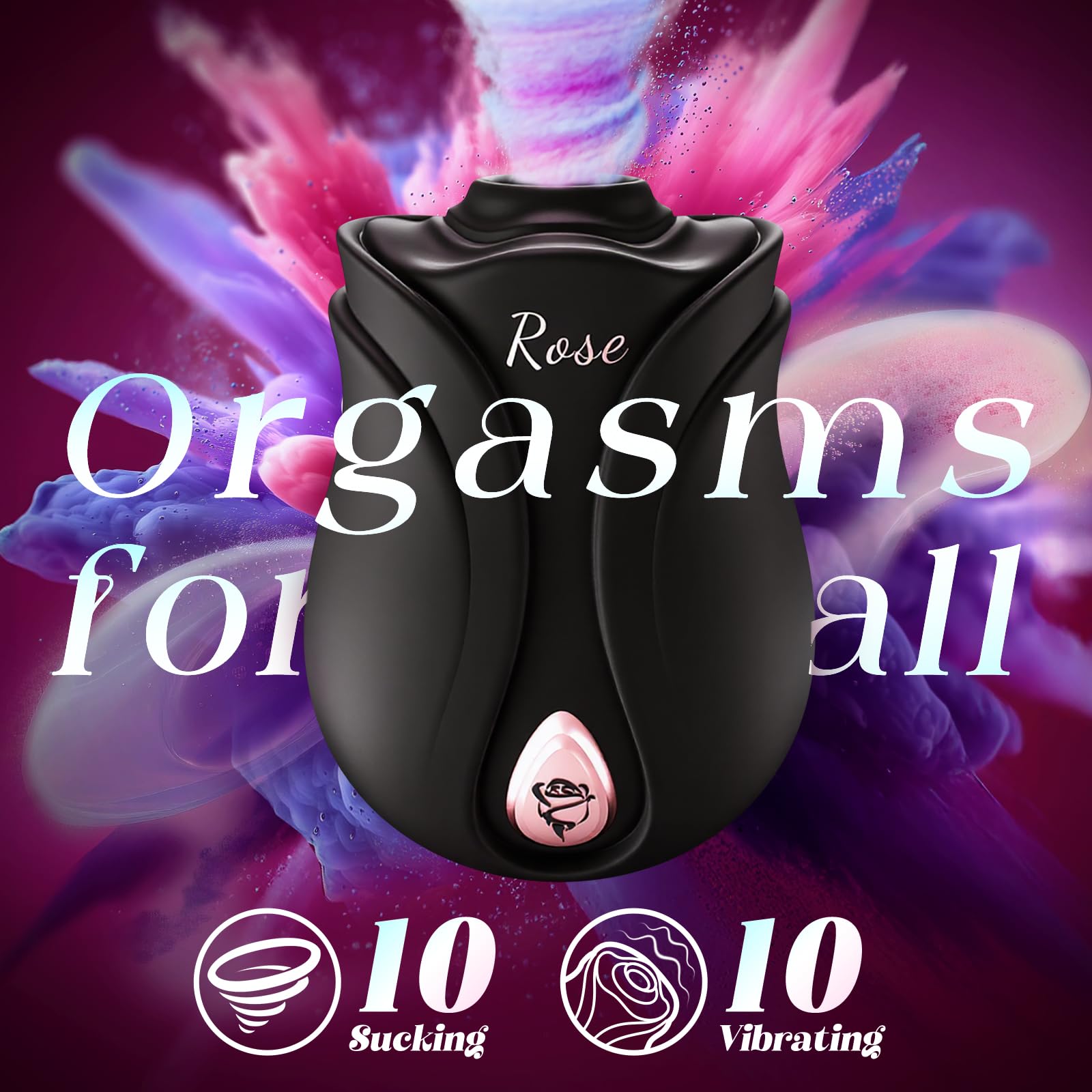 MOOLIGIRL Rose Sex Toy Sucking Vibrator - Womens Sex Toys Adult Toy with 10 Sucking & Vibrating, APP Control Rose Toy Clit Nipple Sucker Vibrators, Adult Toys Female Couples Sex Furniture Bedding