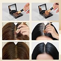 Vista 5 de Tinte de cabello para retoque de raíz, fibras de cabello para cabello fino, polvo de línea capilar libre de crueldad, retoque instantáneamente