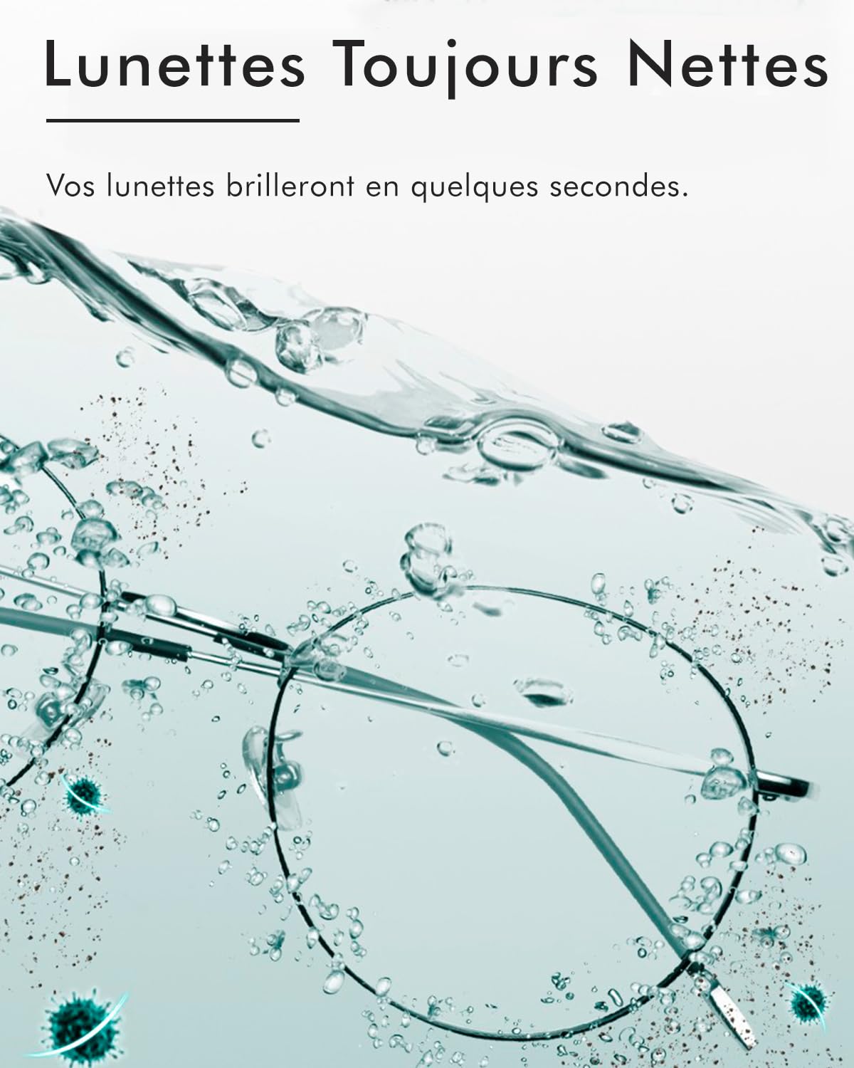 mfa® | Appareil de nettoyage par ultrasons pour lunettes de vue, bijoux en argent (bain d'argent) | Bac à ultrason pour verres, bijouterie | Nettoyeur ultrasonique pour lunette | Ultrasonic Cleaner