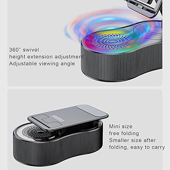 ② ワイヤレス誘導スピーカー　ブラック　スマホホルダー　LEDライト付き　未使用 Amazon.co.jp: ワイヤレス誘導スピーカー | ワイヤレス