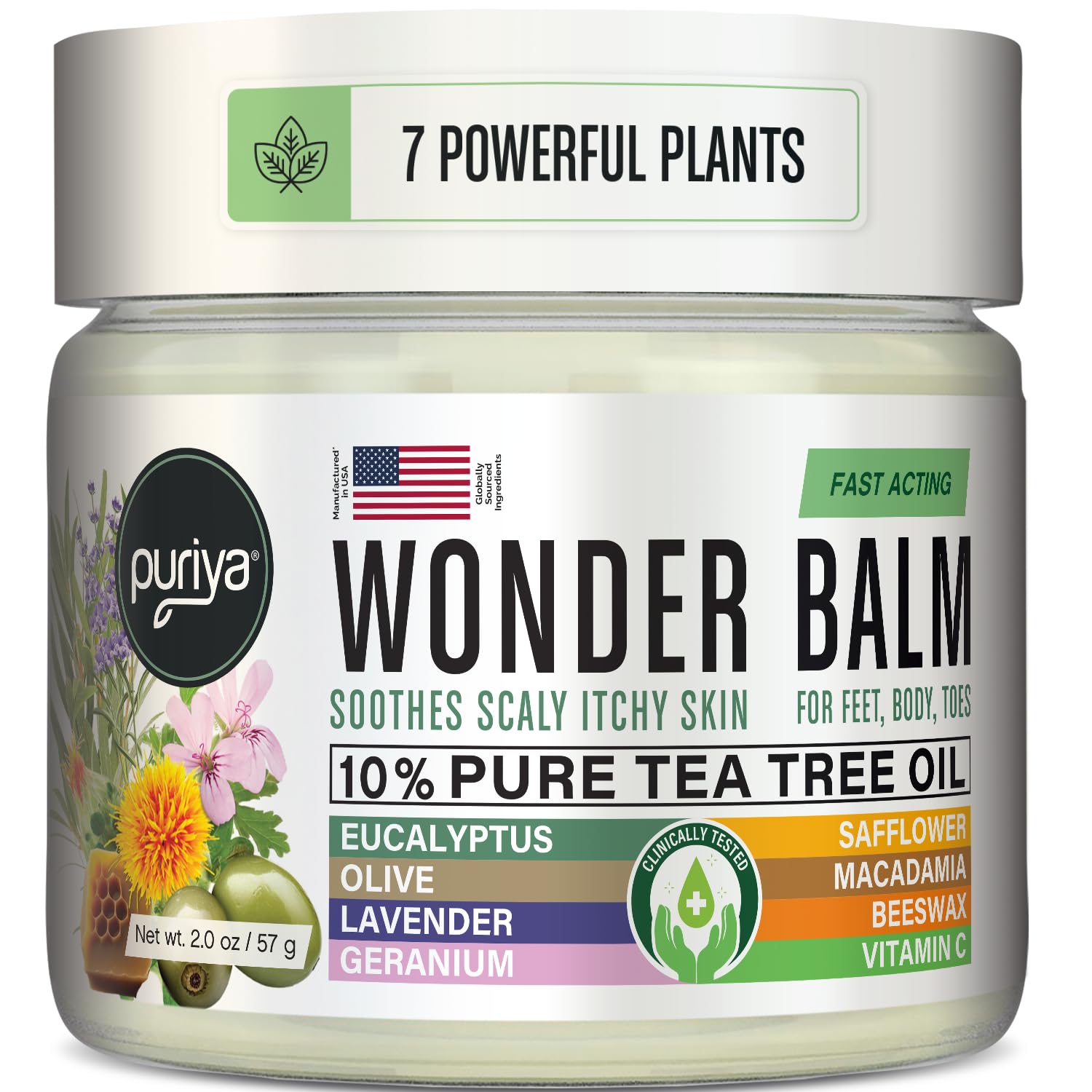 Tea Tree Oil Balm Extra Strength Pair Well with Jock Itch Cream Spray Athletes Foot Ringworm Cream for