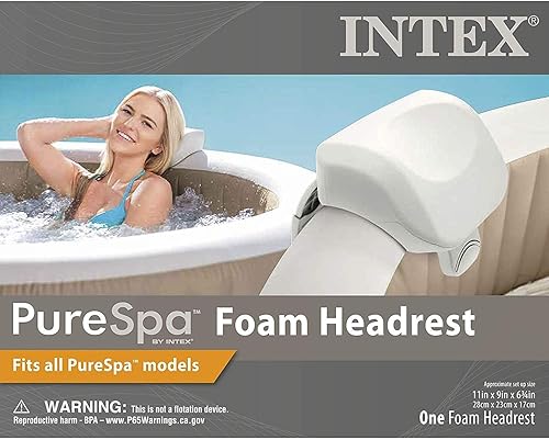 Miniatura 4 de Intex 28505E PureSpa - Reposacabezas de espuma (paquete de 4) 28502E Asiento de bañera de hidromasaje (paquete de 4)
