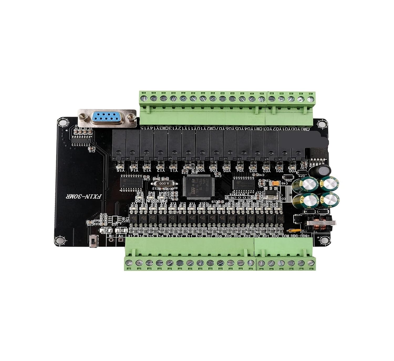 Relay Module PLC FX1N 30MR PLC Industrial Control Board with 485 RTU Communication(Bare Board)