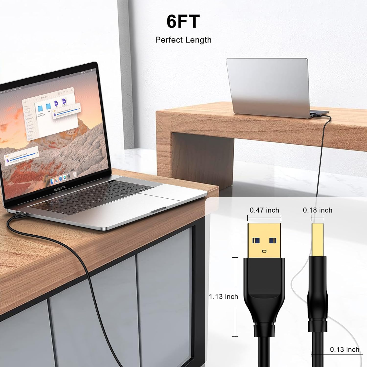 USB to USB Cable 3.0,6FT Double End Type A Male to Male Data Transfer USB Cord Compatible with Hard Drive Enclosures KVM DVD Player TV Laptop Cooler Printer Speaker Camera Hub image 4 of 7 B0F21K7DBQ