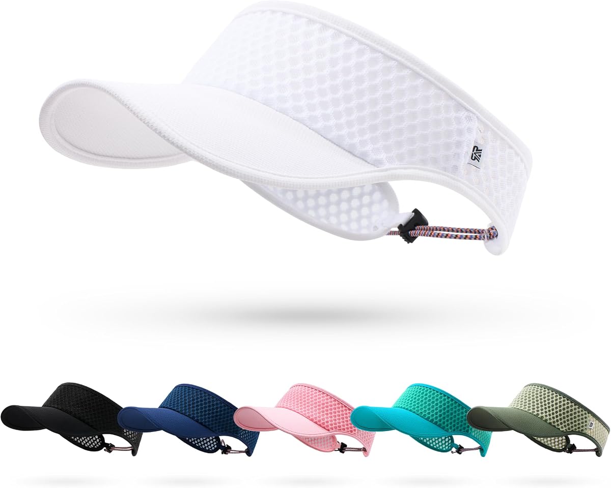 LONGLONG Sombrero deportivo con visera antideslizante y transpirable para mujeres y hombres | Gorra ajustable de secado rápido que absorbe la humedad, malla ligera y suave, gorra con protección solar, Golf, tenis, Pickleball, correr, jardín y senderismo