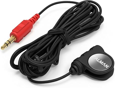 Zalman ZM-MIC1 High Sensitivity Headphone Microphone with Mini Clip, Computer PC Streaming Gaming Mic, 3.5mm Jack