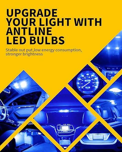 Miniatura 6 de DE3175 DE3021 DE3022 3175 - Bombilla LED azul de 1.22 pulgadas, superbrillante, Canbus, libre de errores, 12 voltios, repuesto para interior de