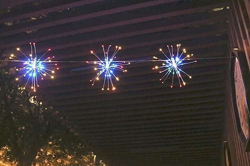 Miniatura 9 de Dreamworth 10 piezas en total de 600 luces LED de alambre de cobre para fuegos artificiales, luces parpadeantes, 8 modos, luces impermeables para