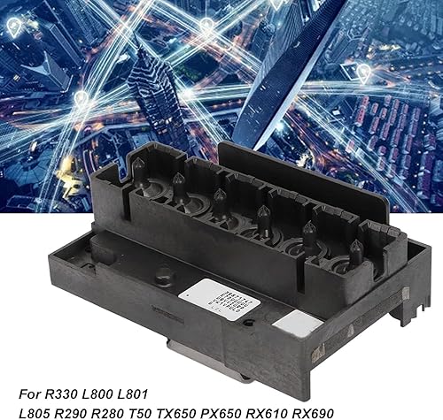 Miniatura 4 de TOPINCN Cabezal de impresión de oficina ABS Color cabezal de impresión reemplazo R330 L800 L801 L805 R290 R280 T50 TX650 PX650 RX610 RX690 Cabezal