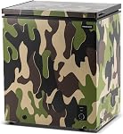 FRIGIDAIRE EFRF516CAMO Chest Deep Freezer- Garage Ready, 5.0 Cu. Ft. Capacity, CAMO-Adjustable Thermostat-Removable Vinyl Coated Wire Basket-Easy Defrost Drain