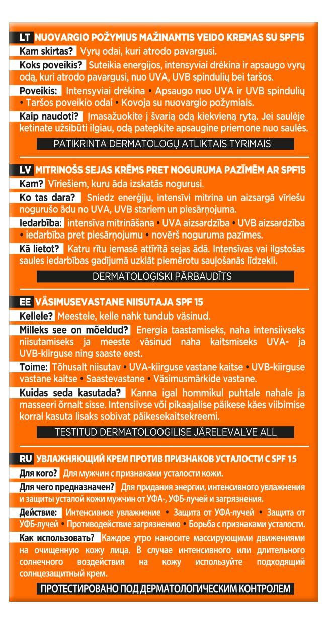 L'Oréal Paris Men Expert Hydra Energetic Krem Nawilżający z SPF15 Przeciw Oznakom Zmęczenia, 50 ml