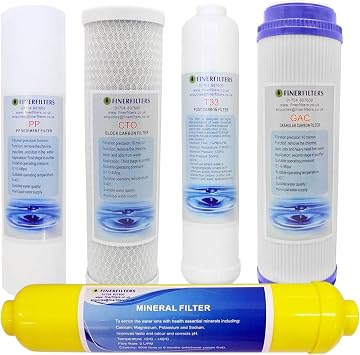 Finerfilters 6 Stage Domestic Reverse Osmosis, Replacement Filter Pack