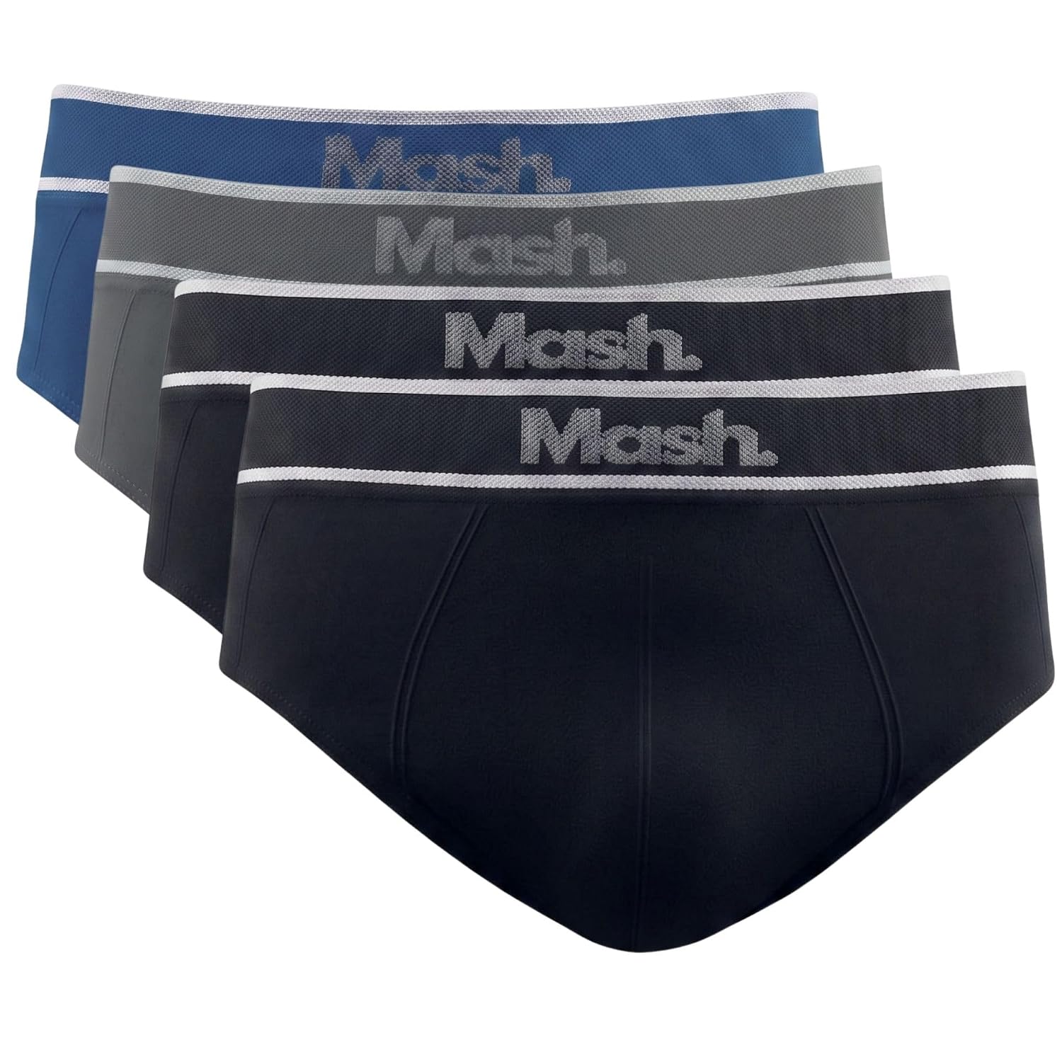 Kit 4 Cuecas Slip Mash Sem Costura Poliamida Toque Gelado