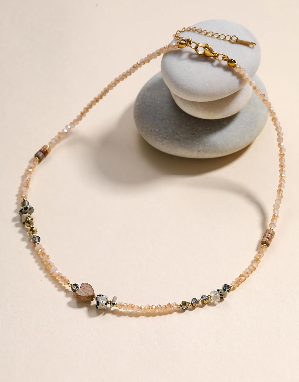 Beaded Necklaces for Women Crystal Beaded Necklace Natural Stone Summer Beach Boho Necklaces for Women Bead Choker Handmade Jewelry - Image 3