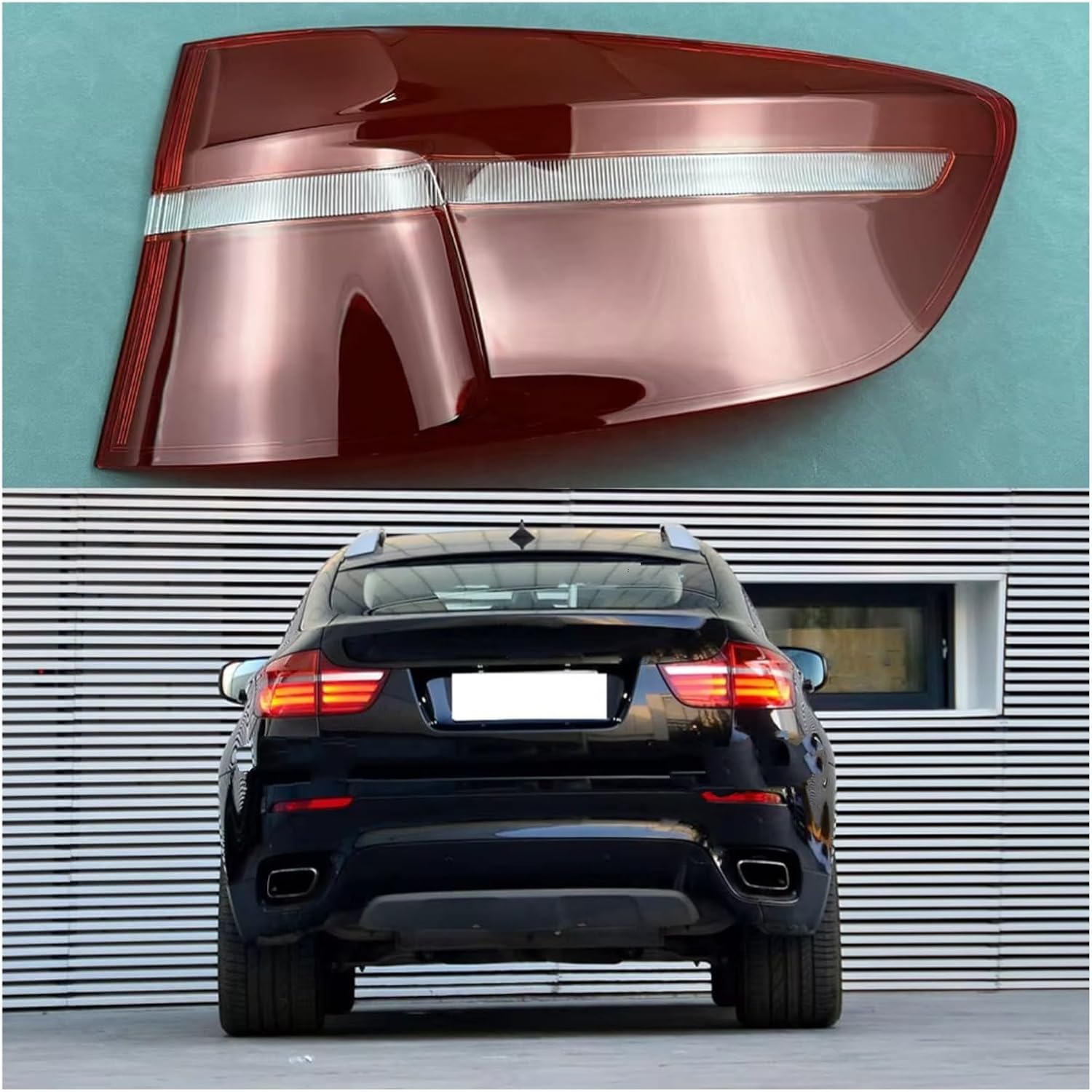 Tail Lamp cover For X6 E71 2008-2014 Car Rear Taillight Shell Caps Indicator Lighting Cover Lampshade Accessories (Outside Right)
