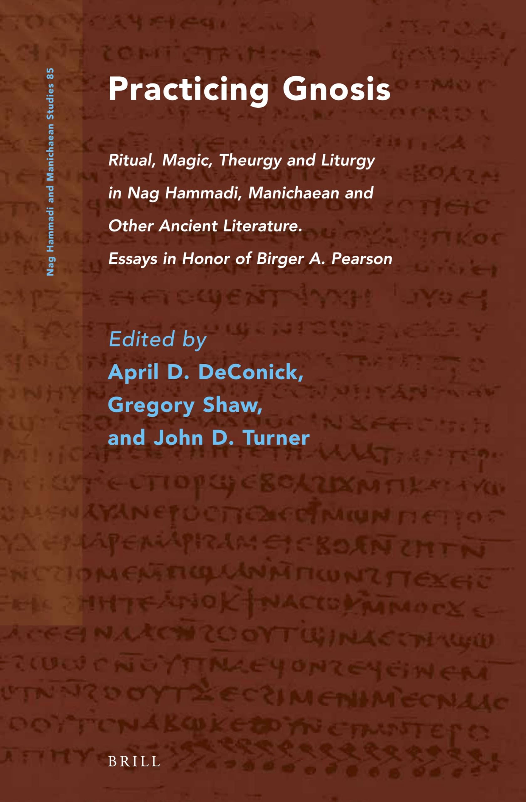 Practicing Gnosis: Ritual, Magic, Theurgy and Liturgy in Nag Hammadi, Manichaean and Other Ancient Literature. Essays in Honor of Birger A. Pearson: 85 (Nag Hammadi and Manichaean Studies, 85)