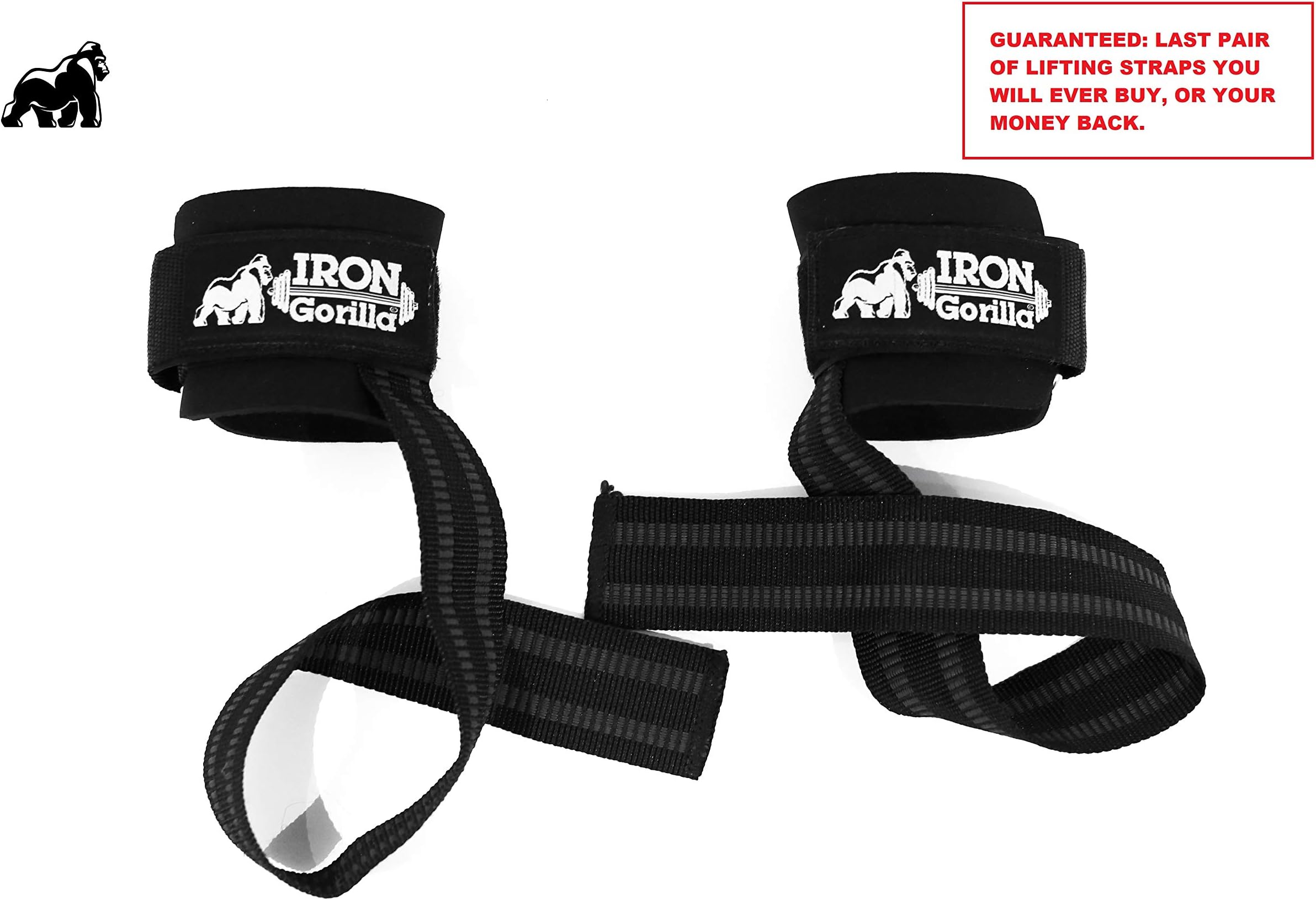 Iron Gorilla Lifting Straps | Wrist Straps| Lifting Wrist Strap | Lifting Straps for Weight Lifting | Gym Wrist Straps | Workout Straps