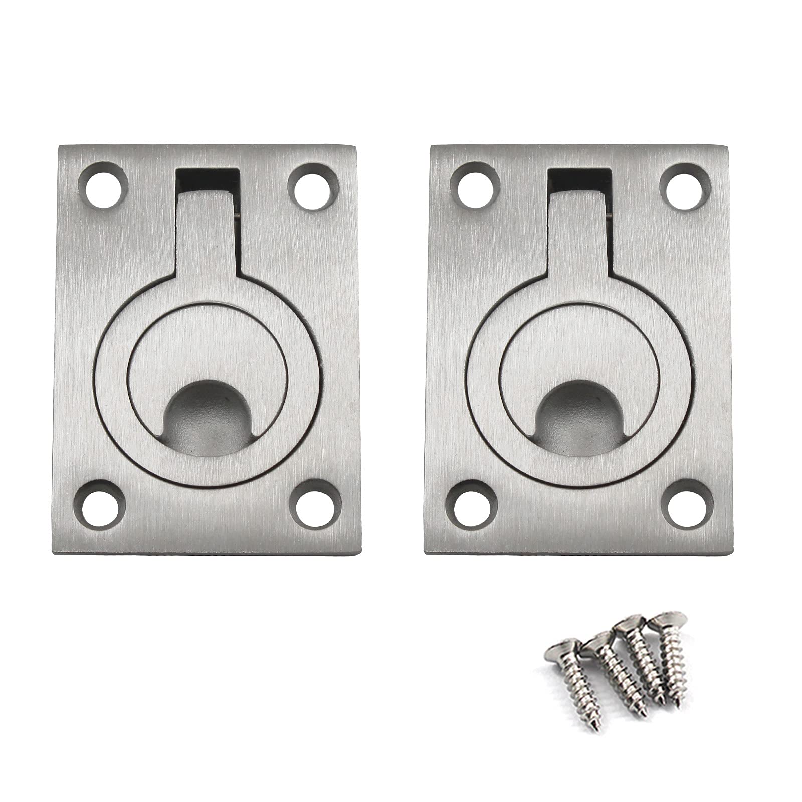 Zerniple 304 Stainless steel Flush Ring Pull Handle Hidden Handle Boat Hardware