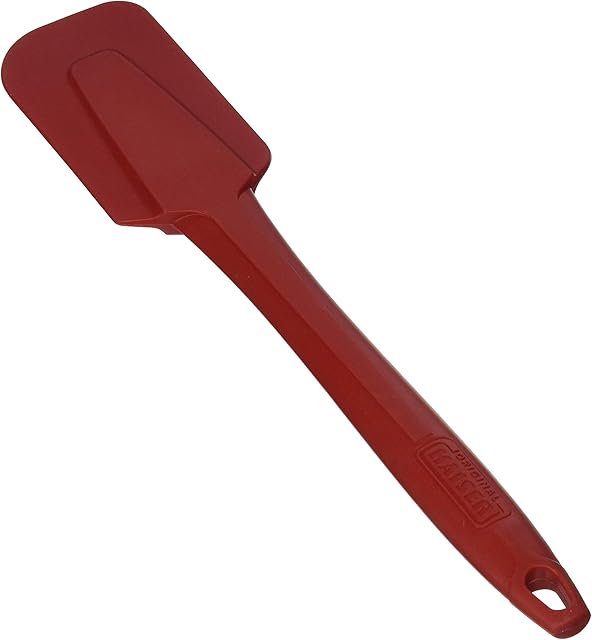 Original Kaiser Oryginalny silikonowy skrobak do ciasta Kaiserflex Red duży 28 x 5,5 cm, 100% silikonowy metalowy rdzeń, nadający się do mycia w zmywarce, żaroodporny, silikonowy skrobak