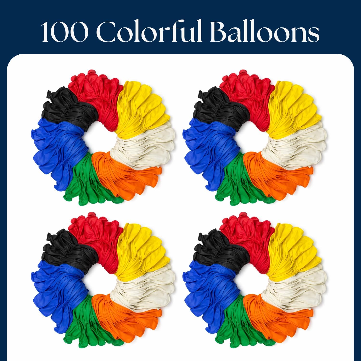 Monty 100 pcs Assorted Latex Balloons – 9 Inch Rainbow Multicolor balloon Perfect for Birthday Party, Anniversary, Baby Shower, Festival Celebrations, Wedding & Valentine’s Day Decorations (Pack of 2)