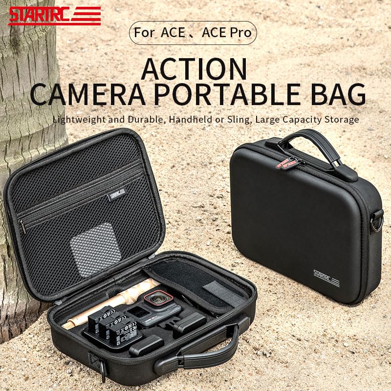 Funda para Insta360 Ace Pro bolsa de almacenamiento rígida e impermeable de PU 2