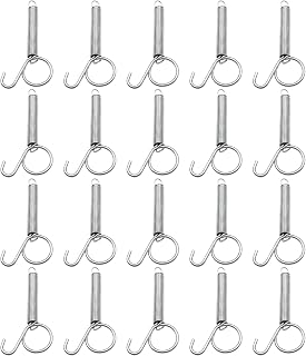 20 PCS Rabbit Cages Door Metal Finger Spring Latch Dog Cage Door Spring Hooks for Rabbit Dog Birds Bunny Rodents Guinea Pig Hamster Parrot Cage Door