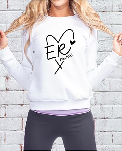 Miniatura 2 de ER Enfermera Parches Adhesivos Transferencias Apliques Letras para Camisetas Tela Ropa