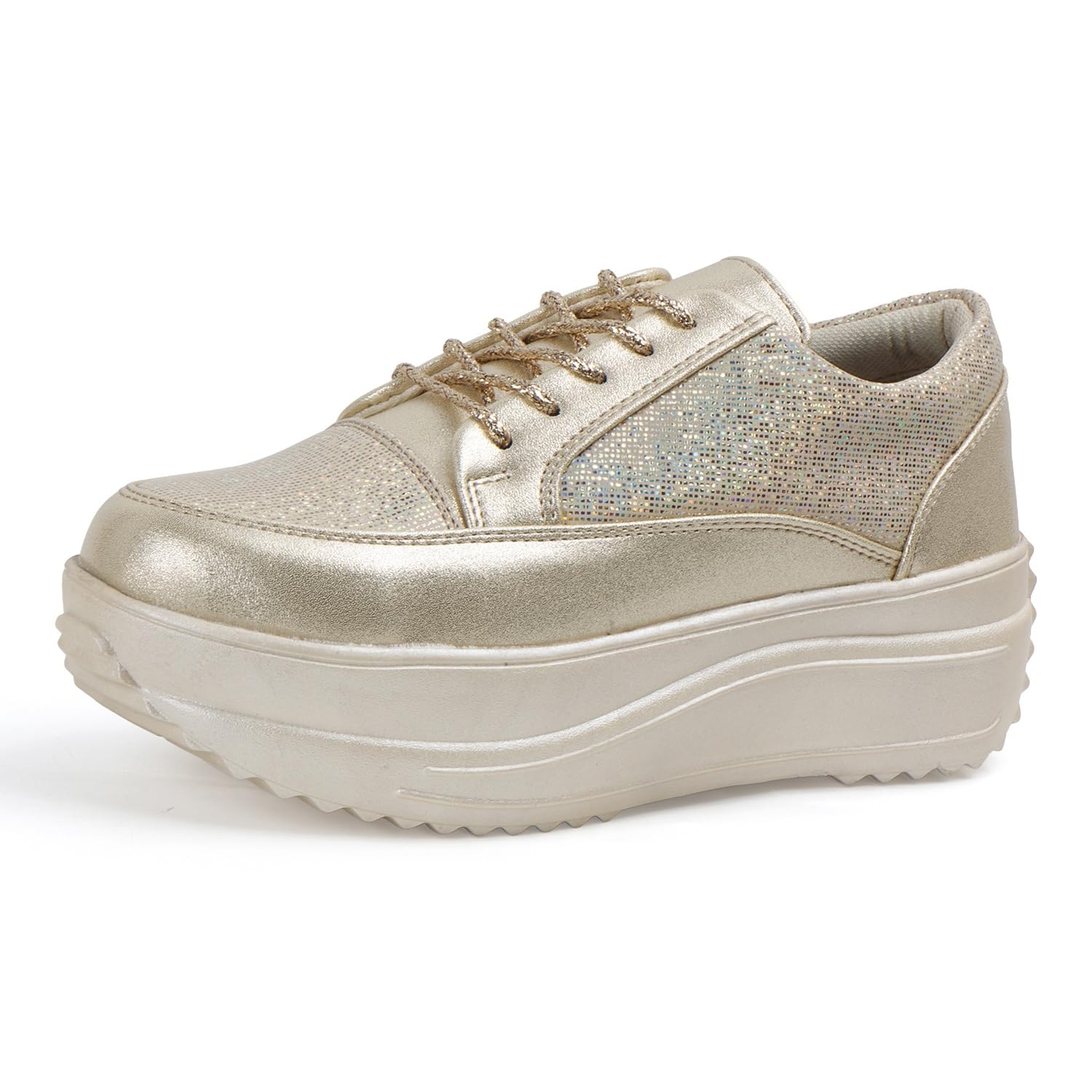 Women Casual Wedding I Glittery Embellished Sneakers I Comfortable and Stylish I Lightweight Stylish Shoes for Girls CNV4044