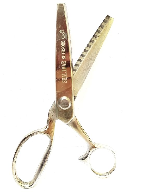SHALIMAR SCISSORS COMPANY 8" Inches Zig Zag Scissor for Cloth Cutting