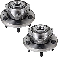 PAROD 513277 Pair Front/Rear Wheel Hub Bearing Assembly for 08-17 Buick Enclave, 09-17 Chevy Traverse, 07-16 GMC Acadia - 6 Lug ABS