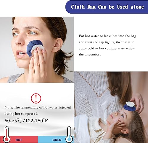 Miniatura 5 de Enfriador de cuello para climas cálidos, reutilizable, dispositivo de refrigeración de cuello, bolsa de agua caliente para aliviar el dolor, a