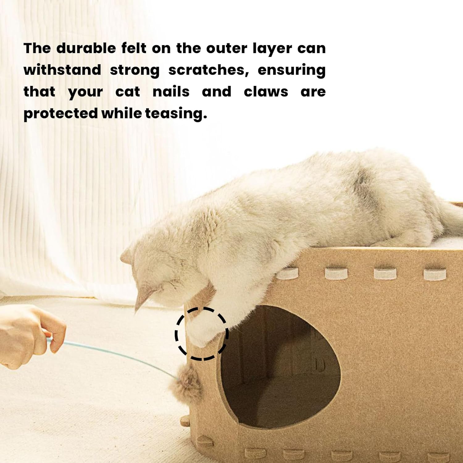 DoubleDecks Hideouts House Assembly Cave Warm Sleeping Bed Habitat Cushions Assembly Tunnel Cave for Sleeping