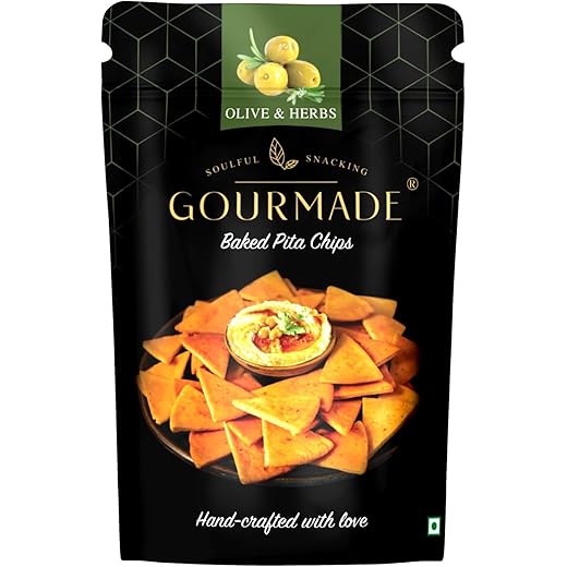 Gourmade Olive & Herbs Pita Chips 125g