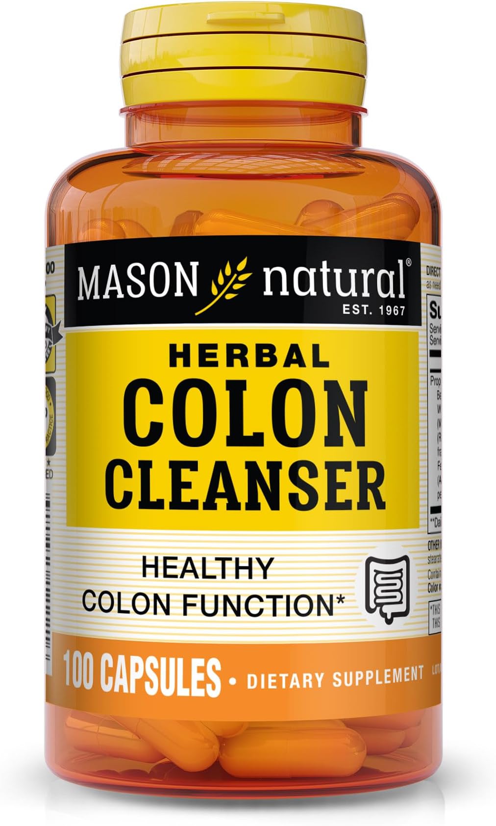 Mason Natural Colon Herbal Cleanser, 100 Capsules