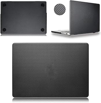 McStorey MacBook Pro 16.2 İnç Kılıf A2485 A2780 A2991 A3403 A3186 A3428 A3429 Uyumlu Karbon Fiber Görünümlü Sert Kapak İnce Hafif Koruyucu Hard Case Siyah