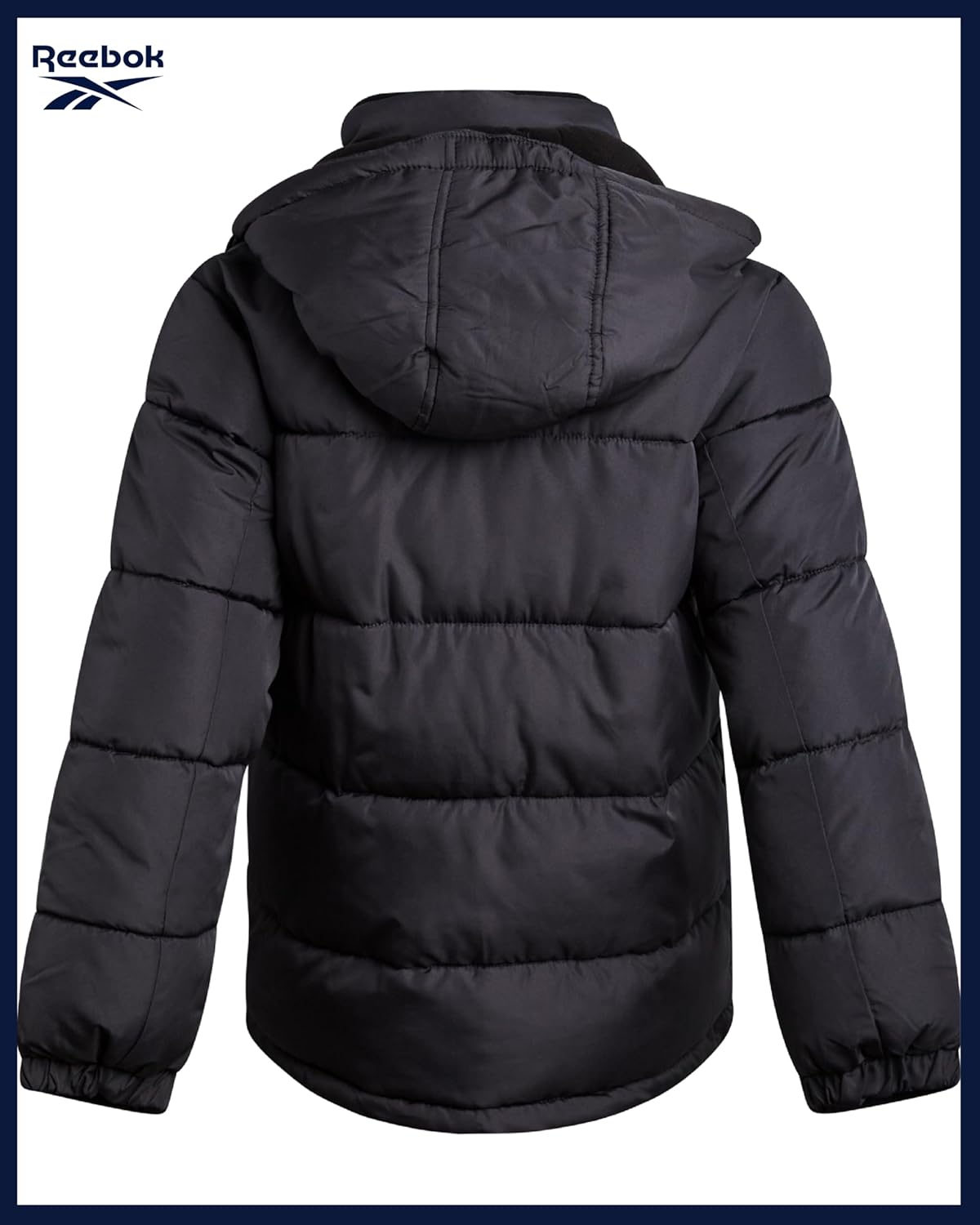 Reebok Boys Puffer Jacket - Heavyweight Water Wind Resistant Polar Fleece Lined Insulated Hooded Boys Winter Coat Outerwear - Image 6