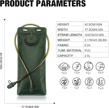 Mardingtop 35L Tactical Backpack with Rain Cover + 2.5L Hydration Bladder