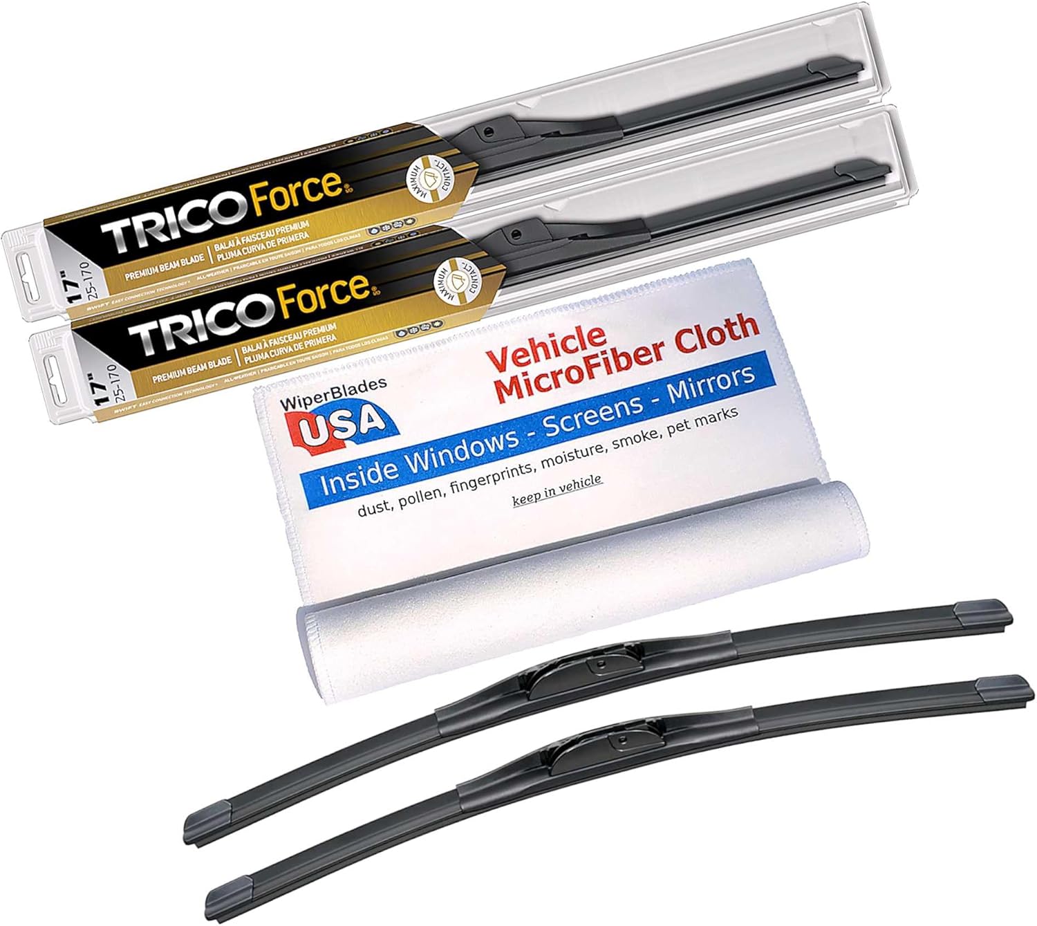 Performance Beam Wipers compatible with Hummer H2 2007 (Set of 2) Wiper Blades