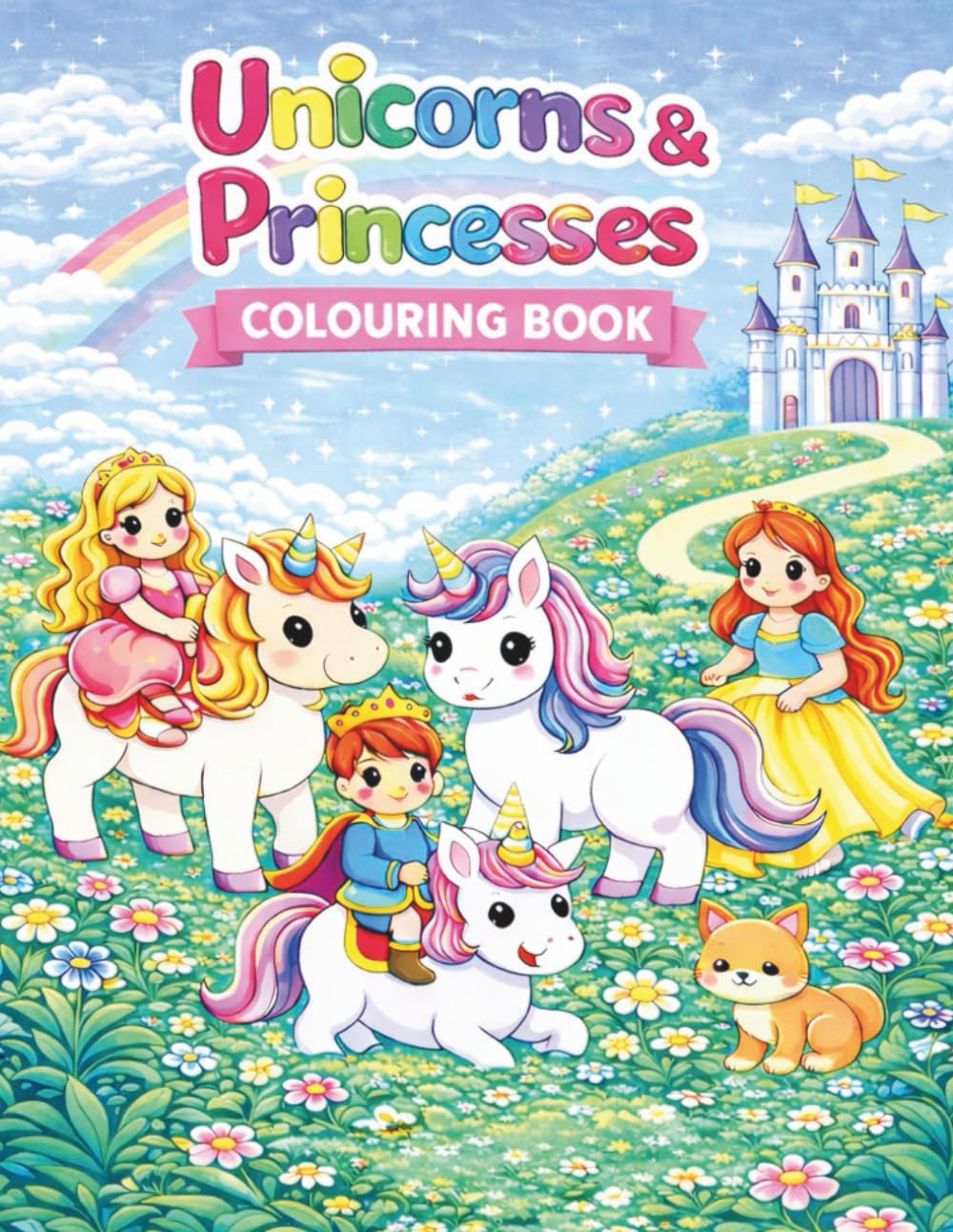 Unicorns and Princesses Colouring Book
