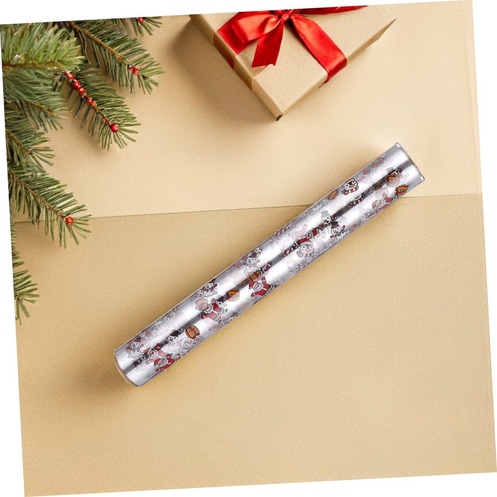 LOLIPPYY 2 Rollen Transparente Cellophanrolle Dekorative Geschenkfolie für Blumen Geschenkkörbe und Weihnachtsdeko Vielseitige Verpackungslösung für Festliche Anlässe und Saisonale